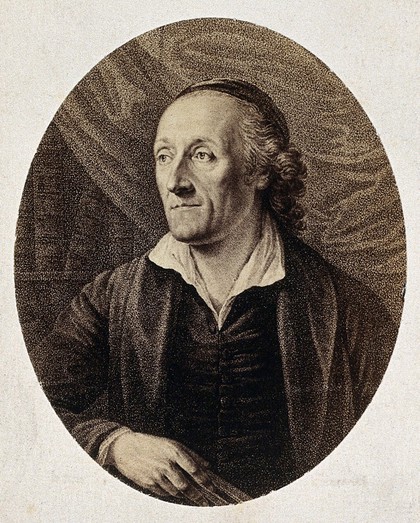 Johann Caspar Lavater. Photograph by Gustav Schauer after an engraving.