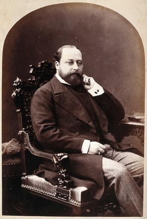 view Albert Edward, HRH the Prince of Wales. Photograph by G. Jerrard, 1881.