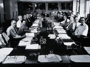 view Research Planning and Coordination Annual meeting (WHO?). Photograph, 1960.