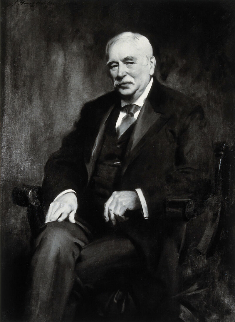 Sir Patrick Manson. Photograph after a painting. | Wellcome Collection