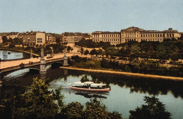 Strasbourg University. Process print.