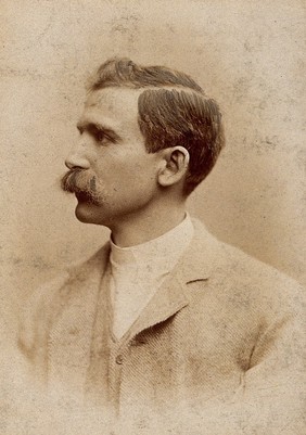 Henry Solomon Wellcome. Photograph by Calzolari, Milan, 1892.