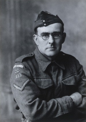 view Henry Mounteney Wellcome in army uniform. Photograph by Thorneycroft, 1945.