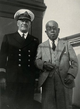E.L. Trant and Tokugawa Iesato. Photograph.