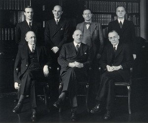 view The board of the Wellcome Foundation Ltd. Photograph, 1945.