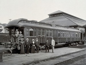 view Joseph Lister, Baron Lister and family in Canada. Photograph by Wm. Notman & son, 1897.