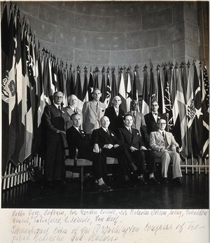 view International Committee of the IV Washington Congress of Tropical Medicine and Malaria. Photograph, 1948.