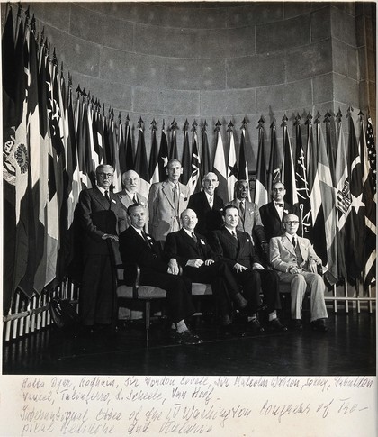 International Committee of the IV Washington Congress of Tropical Medicine and Malaria. Photograph, 1948.