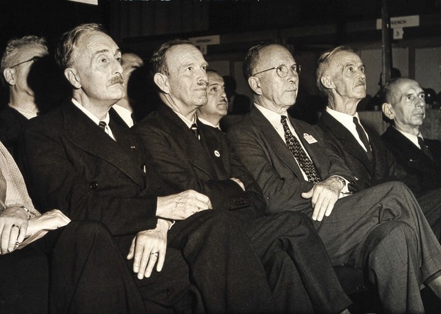 Swellengrebel, Shortt and Hackett. Photograph, Washington, 1948.