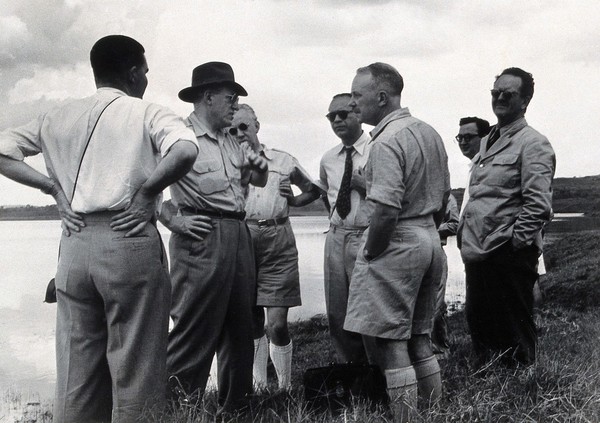 World Health Organisation malaria conference, Kampala. Photograph, 1950.