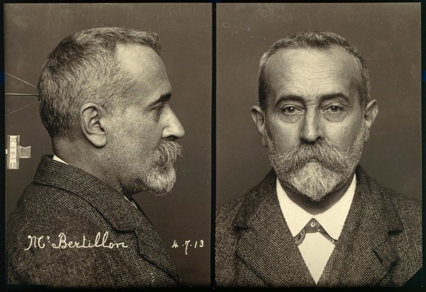 Alphonse Bertillon. Photograph, 1913.