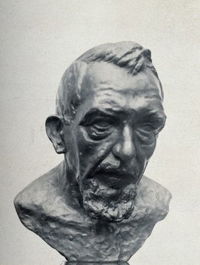 Albin Lambotte. Photograph after a bust.