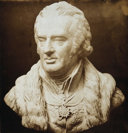 Pierre François, Baron de Percy. Photograph after a bust.