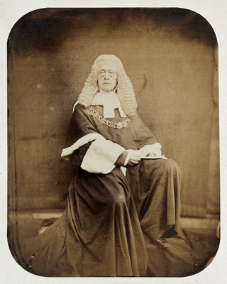 Sir Frederick Pollock, president of the Photographic Society Club. Photograph.
