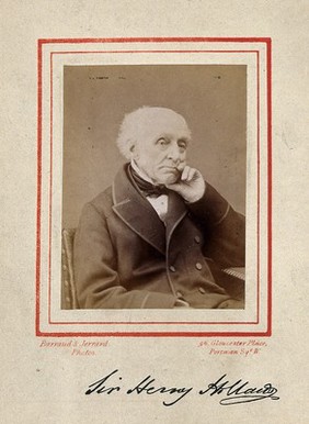 Sir Henry Holland. Photograph by Barraud & Jerrard, 1873.