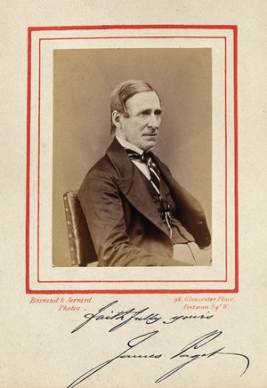 view Sir James Paget. Photograph by Barraud & Jerrard, 1873.