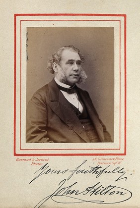 John Hilton. Photograph by Barraud & Jerrard, 1873.