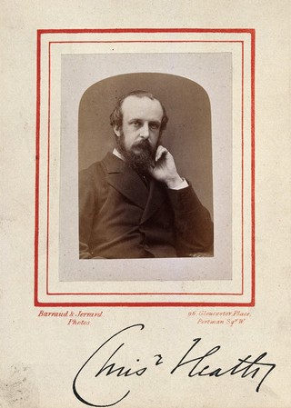 Christopher Heath. Photograph by Barraud & Jerrard, 1873.