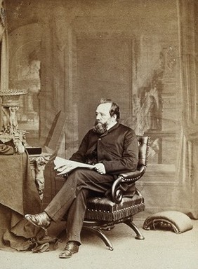 Edwin Lankester. Photograph by Ernest Edwards, 1868.