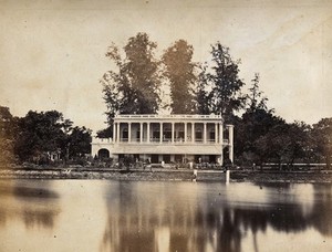 view Armenians' residence near Calcutta. Photograph.