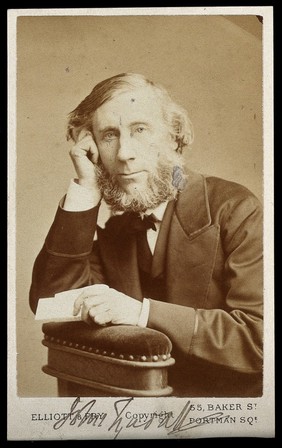 John Tyndal (Tyndall). Photograph by Elliott & Fry.