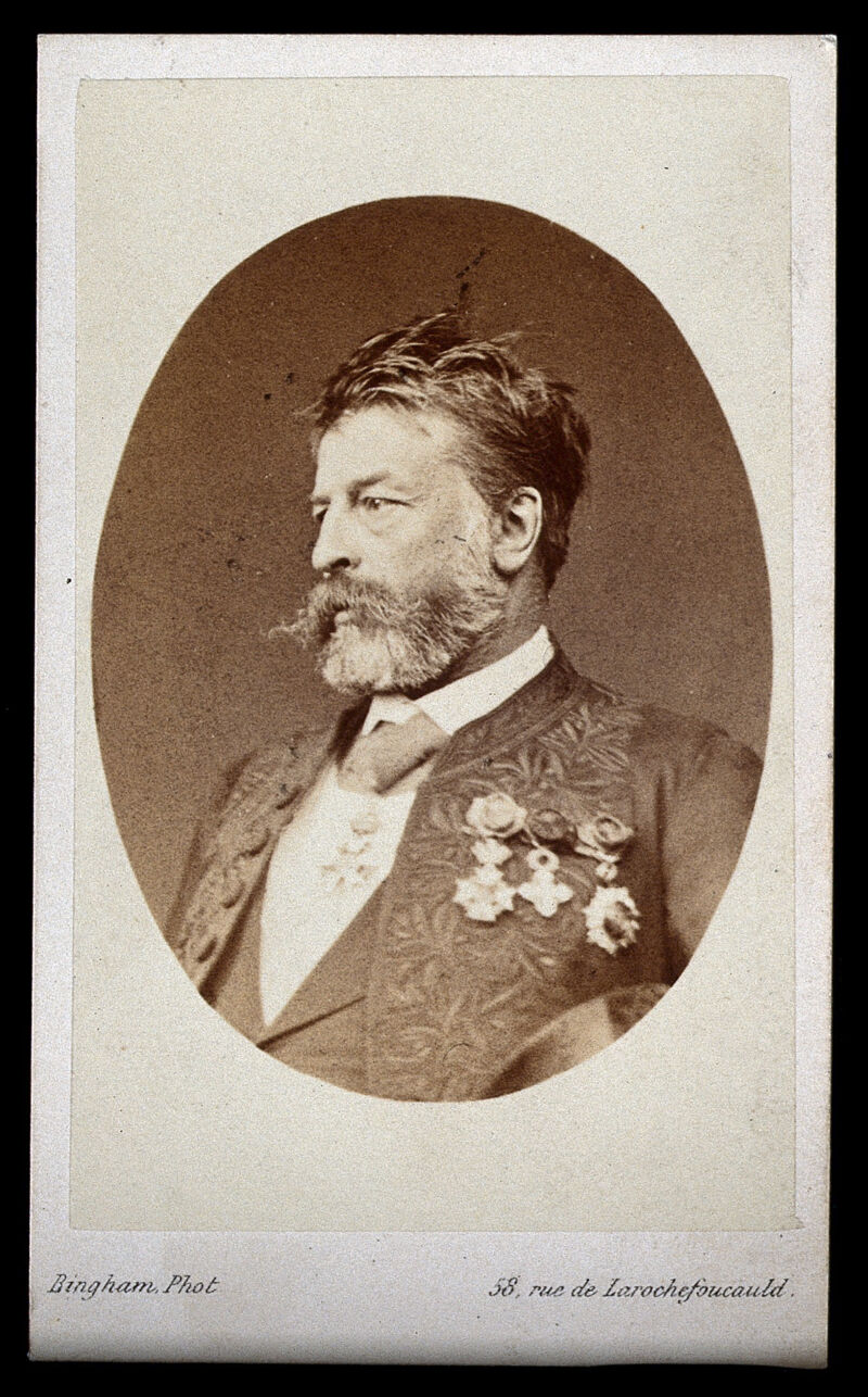 Jean-Louis Ernest Meissonier. Photograph by R.J. Bingham., by Robert Jefferson Bingham