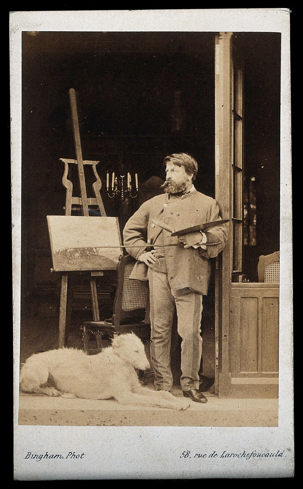 Jean-Louis Ernest Meissonier. Photograph by R.J. Bingham., by Robert Jefferson Bingham
