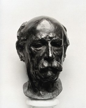 Marcelin Pierre Eugène Berthelot. Photograph after a bust by A. Rodin.