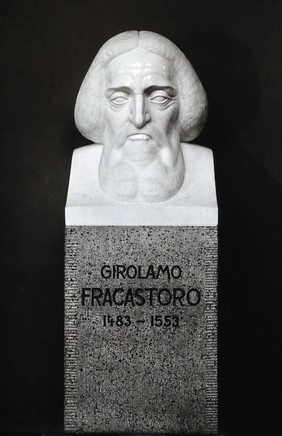 Girolamo Fracastoro. Photograph after a bust by R. Righe, 1932.