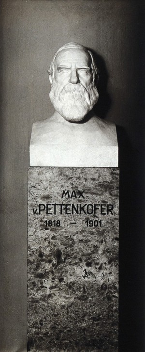 view Max von Pettenkofer. Photograph after a bust by H. Th. Richter.