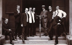 view Charing Cross Hospital: resident medical officers. Photograph, 1904.