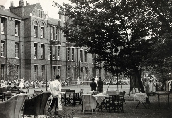 St Marylebone Infirmary, London: tennis tournament. Photograph, 1930.