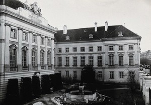 view Institut für Geschichte der Medizin, Vienna: exterior of the Josephinum building. Photograph, 1964.