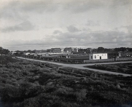 Lady Hardinge Medical College and Hospital, Delhi: surrounding ground. Photograph, 1921.