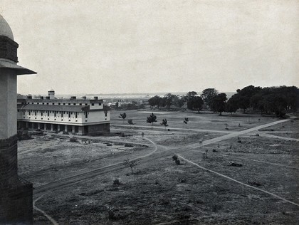 Lady Hardinge Medical College and Hospital, Delhi: surrounding area. Photograph, 1921.