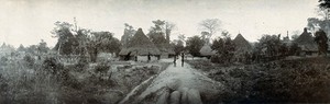 view Path leading into Yonnibana. Photograph, c. 1911.