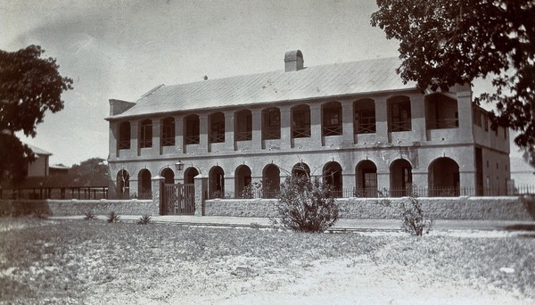 Hospital in Bathurst, Gambia. Photograph, c. 1911.