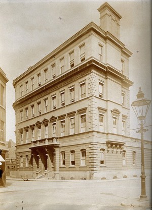 view The Royal United Hospital, Bath: the hospital wing built in memory of Prince Albert in 1864. Photograph, ca. 1870.