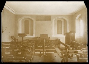 view The Royal United Hospital, Bath: the hospital chapel: interior. Photograph, ca. 1870.