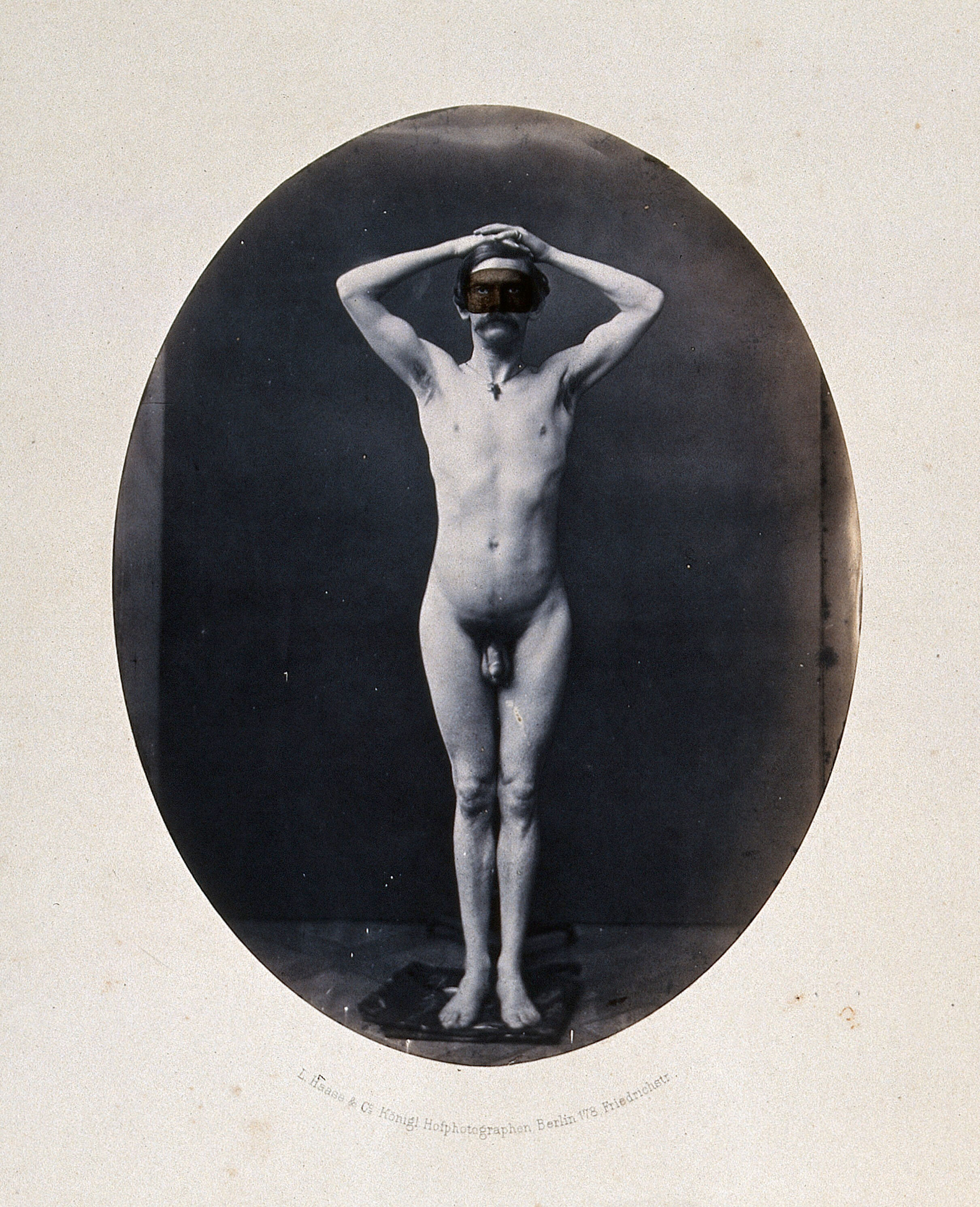 Man standing naked