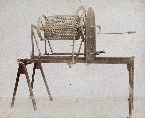 Plague apparatus from a lazaretto in Venice, used to disinfect clothing. Photograph.