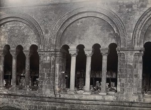 view The church of St. Bartholomew the Great: interior view showing north triforium. Photograph by W.F. Taylor, c. 1912.