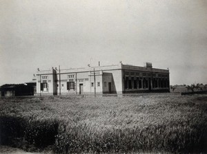 view Santa Ophthalmic Hospital, Egypt: exterior. Photograph, 1915.