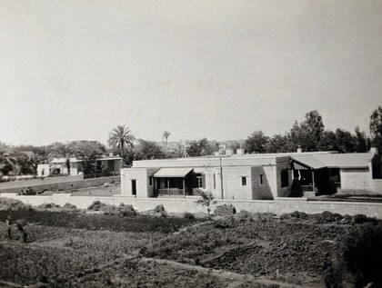 Fayum Ophthalmic Hospital, Egypt: exterior. Photograph, 1915.