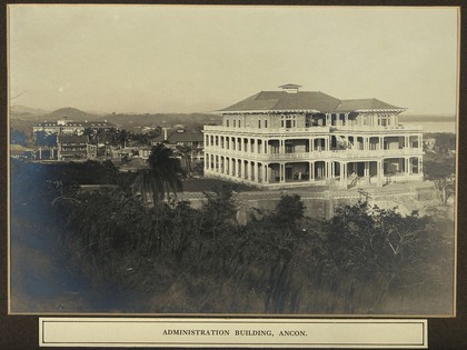 The Panama Canal Zone administration building, Ancon, Panama. Photograph, ca. 1910.