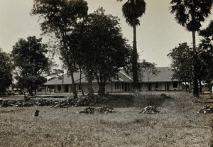 view Mantiva Leper Hospital: the nurses' quarters. Photograph, 1890/1920.