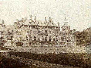 view Mount Stuart, Isle of Bute, Scotland: the house during use as a naval hospital. Photograph, 1914/1918.