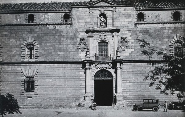 Hospital de Tavera, Toledo, Spain: entrance. Photograph, ca. 1935.