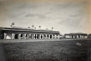 view Mayo College, Ajmer, Rajasthan: the Kotah Sanitarium and nuses' quarters. Photograph by Guerra & Sons, 1916.