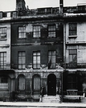 4 George Street, London, subsequently 171 Gower Street, the home of the University Dispensary 1828-1834. Photograph, 1960.